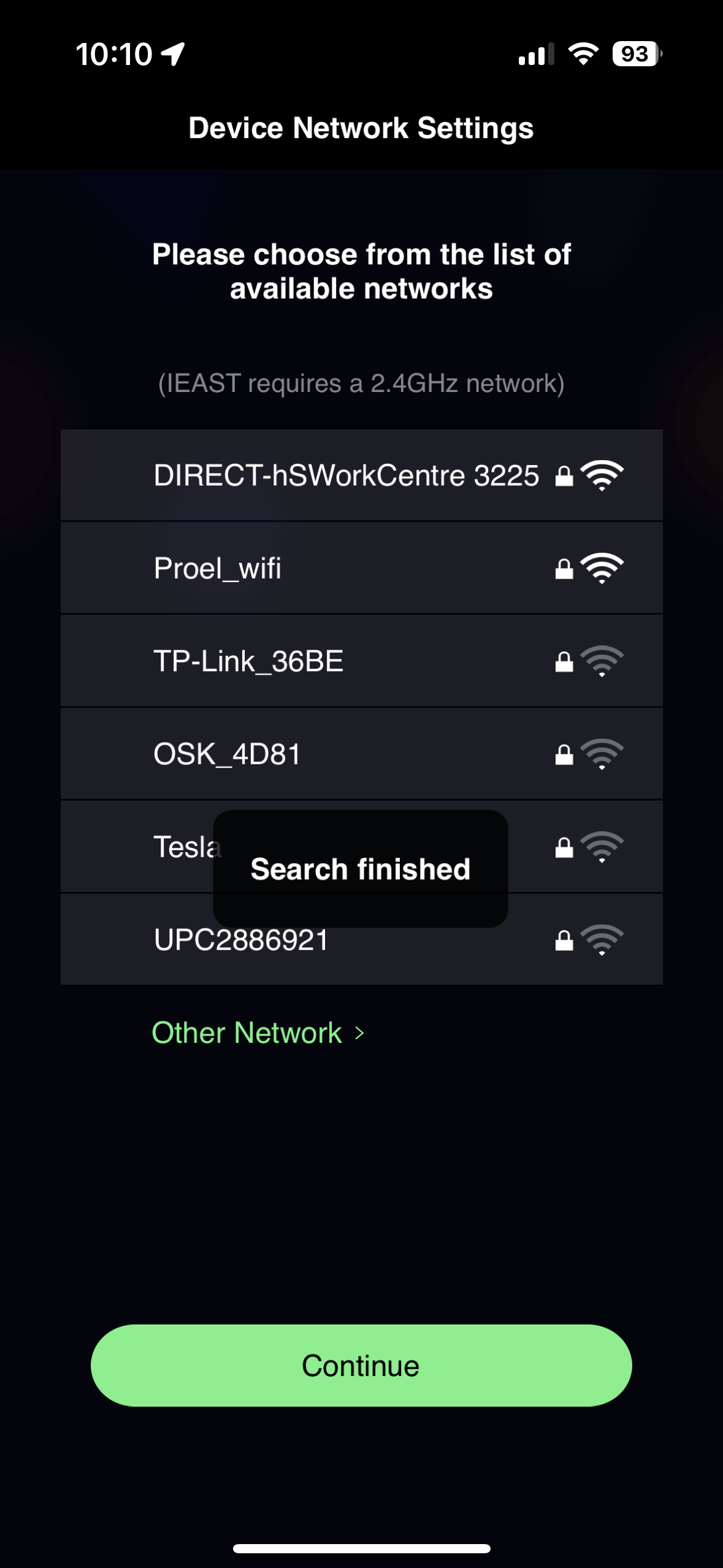 pripojenie iEAST zariadenia na WiFi