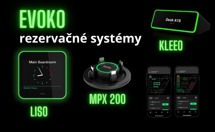 Evoko - rezervačné systémy, revolúcia v rezervácii miestností, smartkancelárie