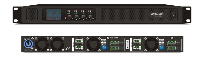 ArtSound PRL-4600 - profesionálny zosilňovač 4x600W/8 Ohm