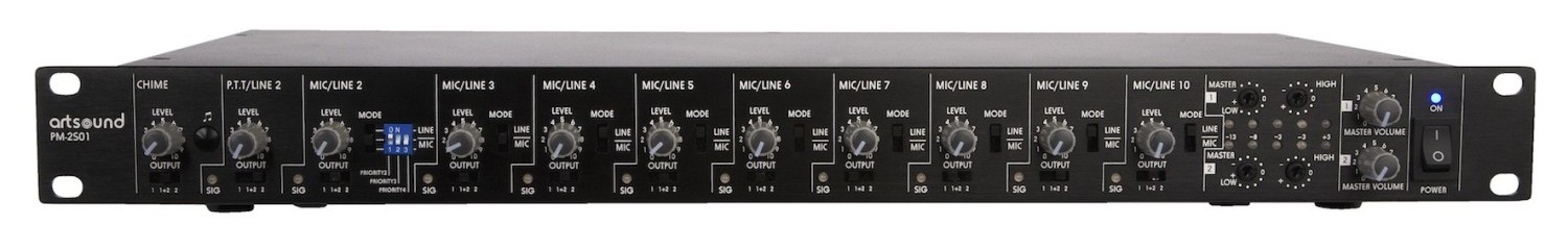 ArtSound PM-2S01 - stereo predzosilňovač pre 2 zóny