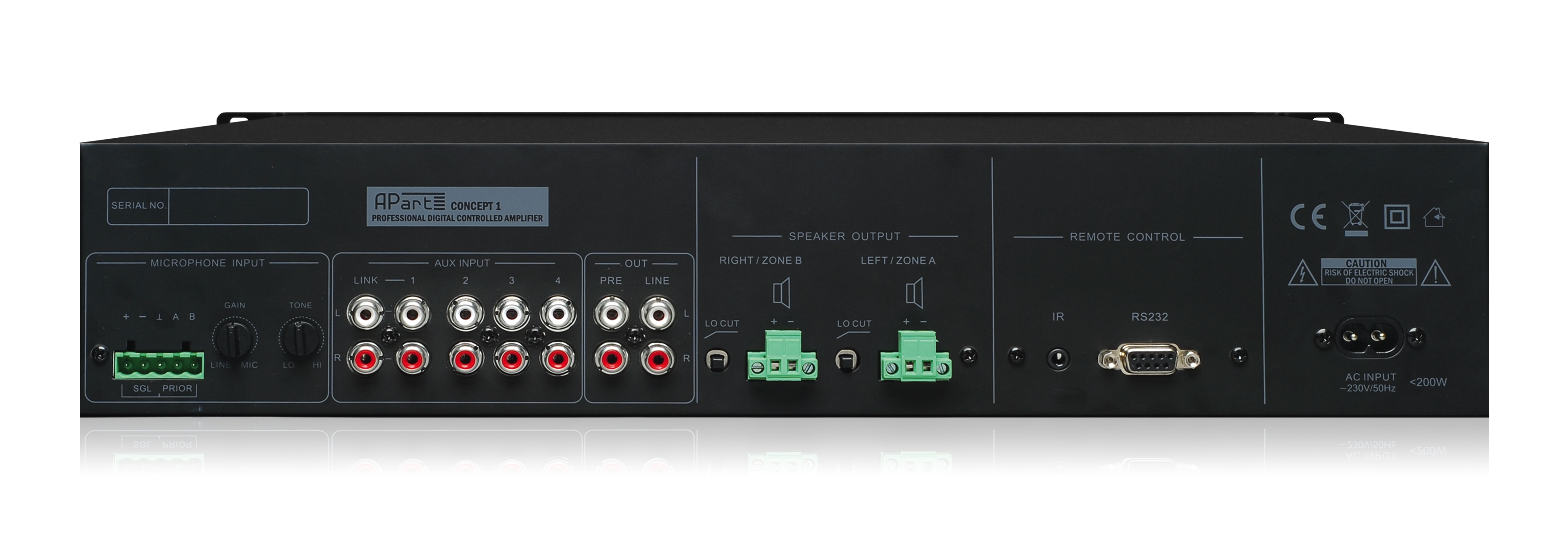 Concept1 spoľahlivý zosilňovač pre 2 zóny alebo stereo Proeling s.r.o.